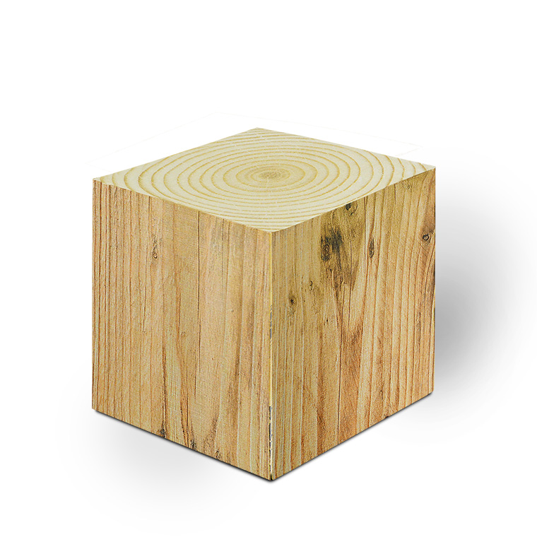 Notizquader Design Edition Holz 68 x 68 x 68 mm