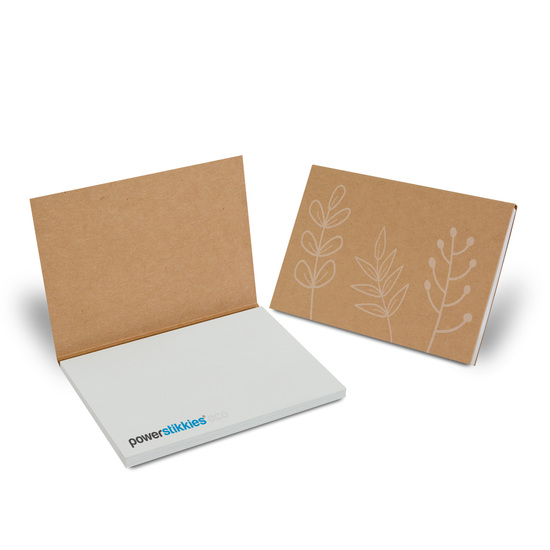 PURE notes Haftnotizen im Kartonumschlag 100 x 70 mm, 50 Blatt