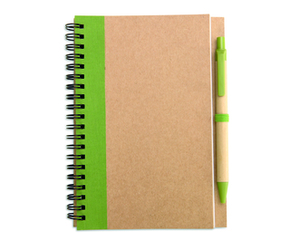 Recycelter Notizblock