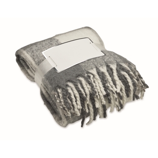 Karierte Mohair-Decke