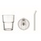 Glasbecher mit Trinkhalm 400ml