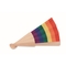 Fächer regenbogenfarbig