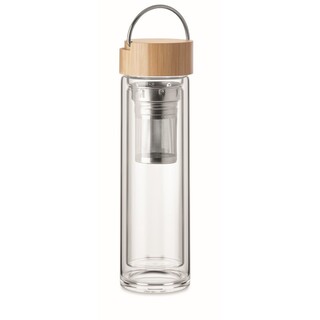 Trinkflasche Glas 400ml