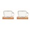 Set mit 2 Espressogläsern