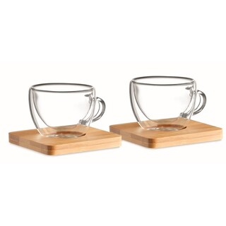 Set mit 2 Espressogläsern