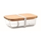 Lunchbox Glas mit Bambus