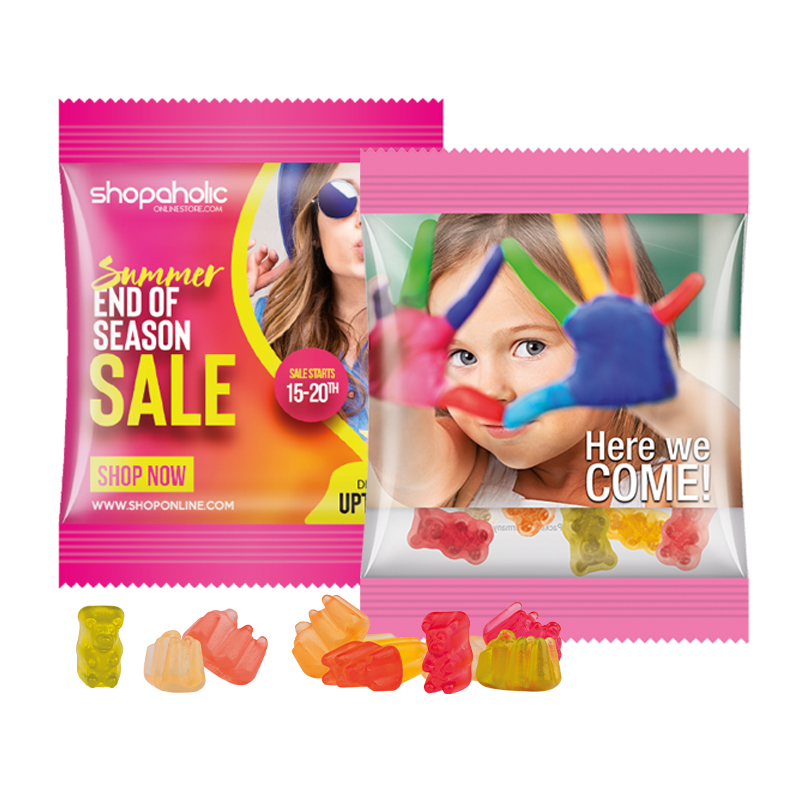 Express Minitüte Gummibärchen; Folie, transparent