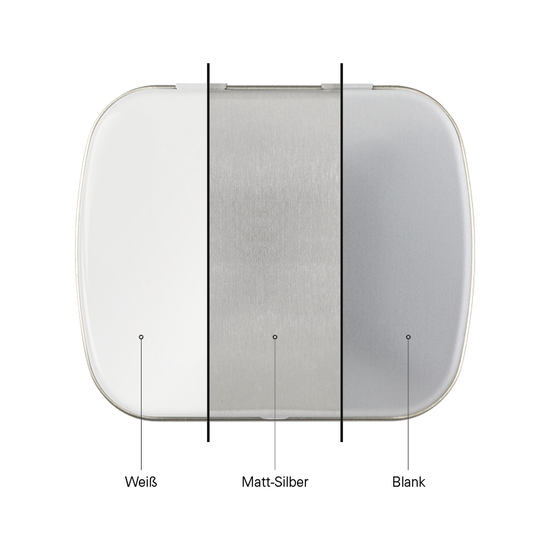 Klappdose; Mentos Kaudragee Fruit  / Füllmenge:23 g / Gewicht:40,22 g; weiß; weiß; weiß