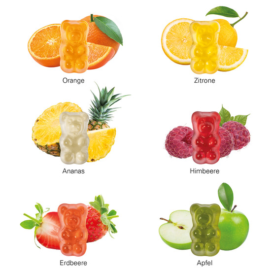 Minitüte 7 g Basic Bärchen; Basic Gummibärchen, Folie, transparent