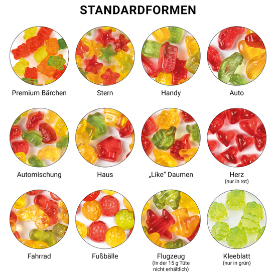 Minitüte 15 g Trolli Fruchtgummi Weihnachtsmischung