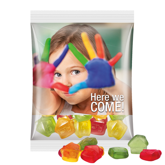 Maxitüte 50 g Trolli Fruchtgummi Standardformen