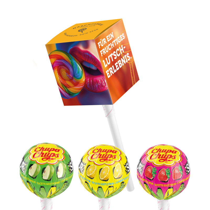 Lolly Box Chupa Chups; 1 Chupa Chups Kugel Lolly