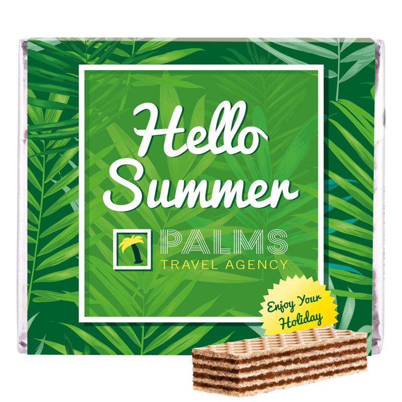 Manner Original; 1 Päckchen Manner Waffel mit Werbeverpackung: Karton, weiß, FSC®-Zertifiziert