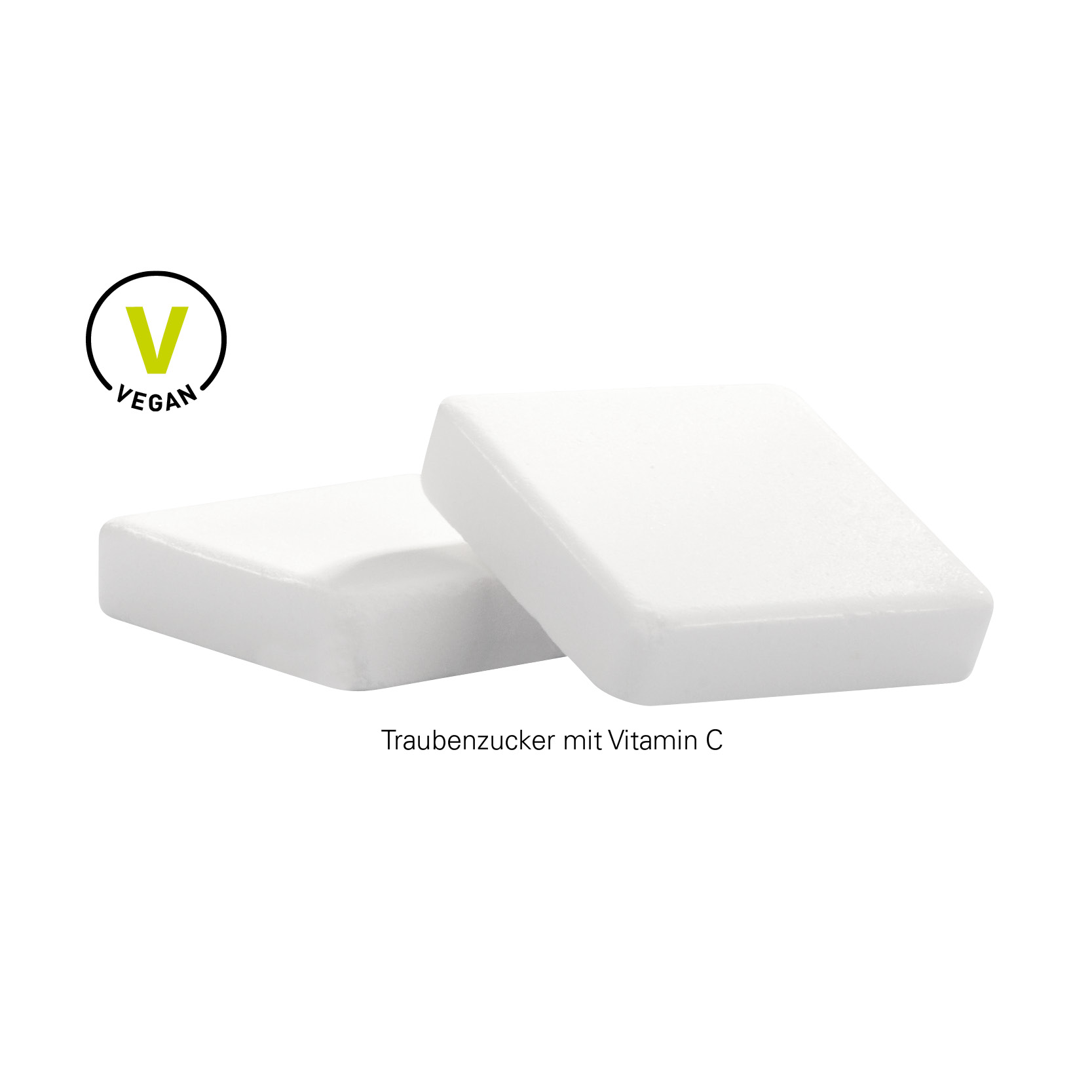 Traubenzucker; 1 Traubenzucker (quadratisch)