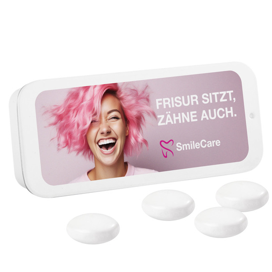 Schiebedeckeldose; Mentos Kaudragee Mint