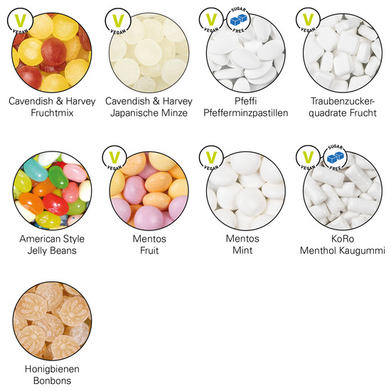 Dose quadratisch; Cavendish & Harvey Honigbienen-Bonbons