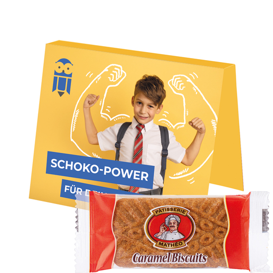 Werbekarte Midi Caramel Biscuits