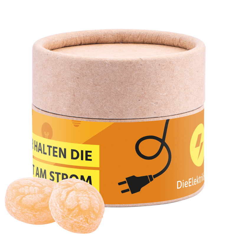 Papierdose Eco Mini; Cavendish & Harvey Honigbienen-Bonbons