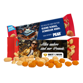 Lorenz Werbeschuber; 1 Beutel Lorenz Nuss & Frucht