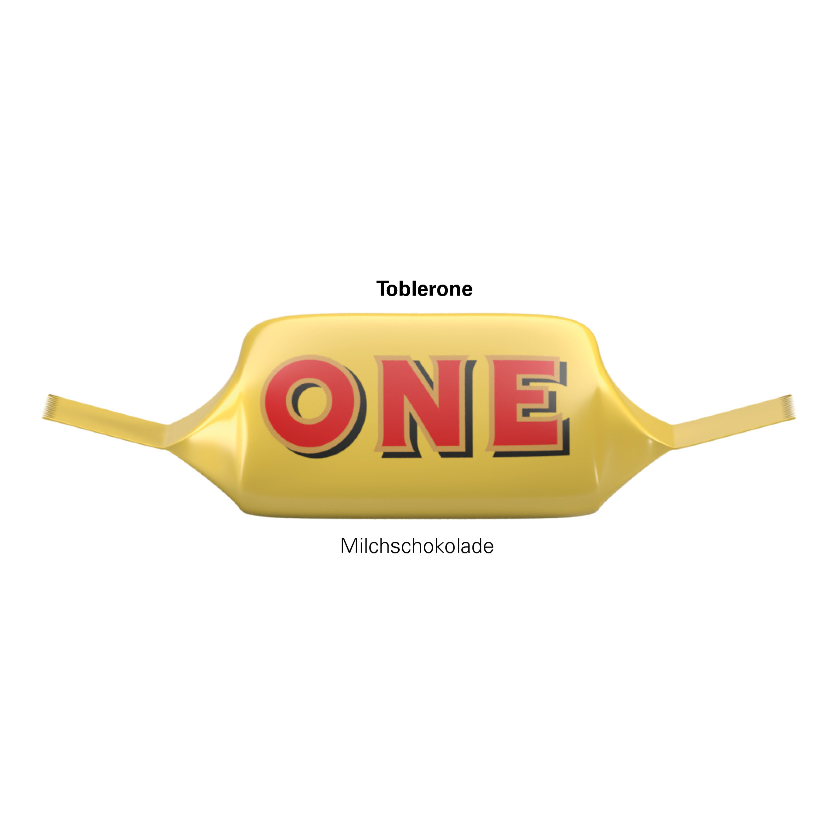 Werbedreieck Mini Toblerone Tiny; 1 Toblerone Tiny