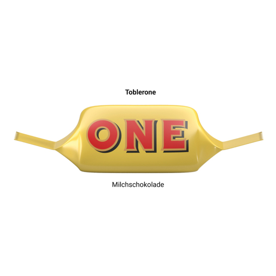 Werbedreieck Mini Toblerone Tiny