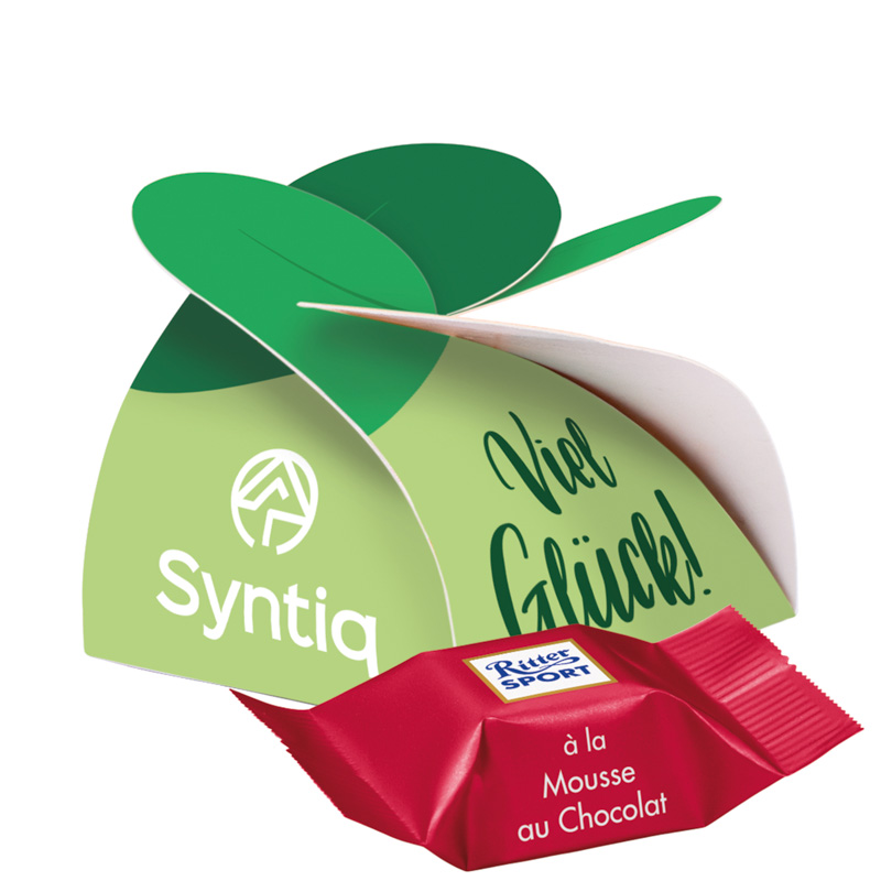 Kleines Präsent Ritter SPORT; 1 Ritter SPORT Schokowürfel Schoko Crisp