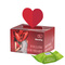Geschenkbox Mini Herz; 2 Ritter SPORT Schokowürfel Vollnuss Nougatcreme (nur sortenrein)