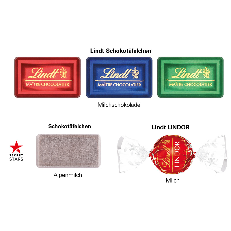 Geschenkbox Mini Kleeblatt; 1 Päckchen mit 2 Manner Waffeln