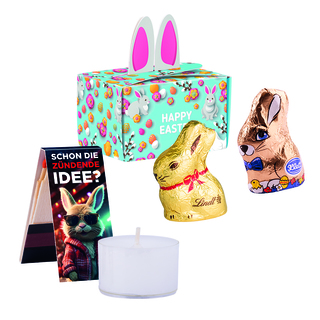 Geschenkbox Mini Ostern; 1 Klett Schoko-Osterhase