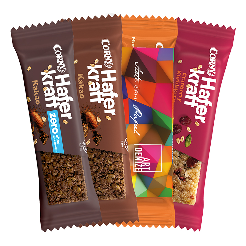 Corny Haferkraft Riegel; 1 Corny Haferkraft Riegel, Mandel-Karamell