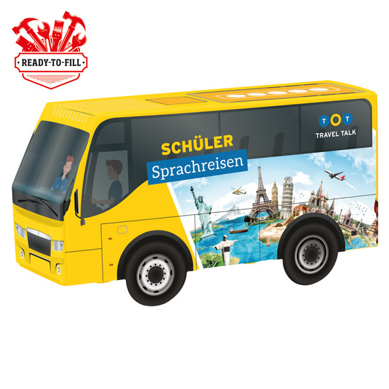 3D Präsent Bus Individuelle Befüllung; kundengestelltes Füllgut