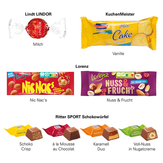 3D Präsent Schiff; 1 Tütchen Lorenz Nuss & Frucht