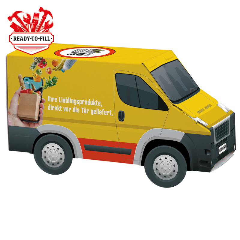 3D Präsent Transporter Individuelle Befüllung; kundengestelltes Füllgut