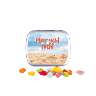 Klappdose, silber-blank, American Style Jelly Beans