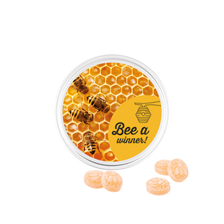 Midi Dose, weiß, Honigbienen Bonbons
