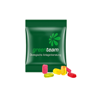 Minitüte,10 g, kompostierbare Folie weiß, Trolli Fruchtgummi Handy