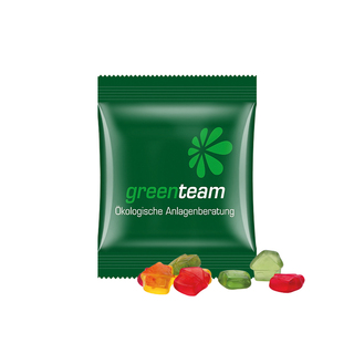 Minitüte,15 g, kompostierbare Folie weiß, Trolli Fruchtgummi Haus