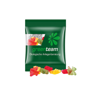 Minitüte,10 g, kompostierbare Folie transparent, Trolli Fruchtgummi Flugzeuge