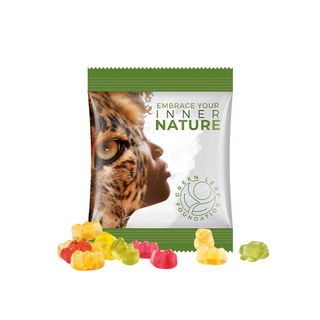 Minitüte,15 g, Folie weiß, Trolli Premium Bärchen,
