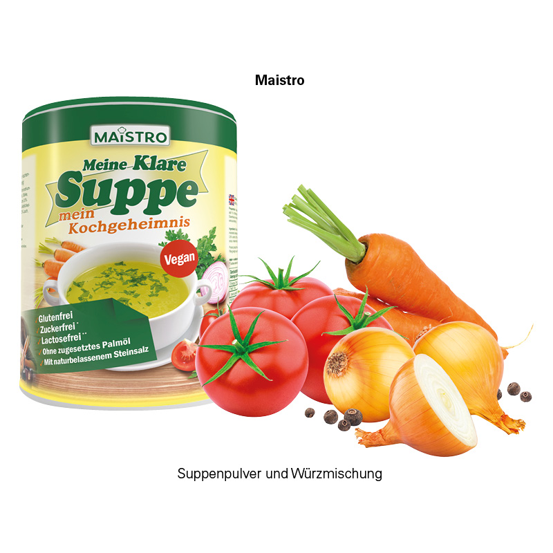 Minitüte, 10 g, Folie weiß, Maistro Meine klare Suppe