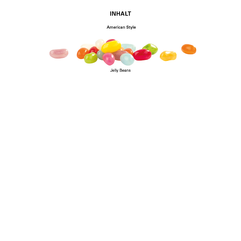 Minitüte, 10 g, Folie mit ca. 50% Papieranteil, weiß, Jelly Beans