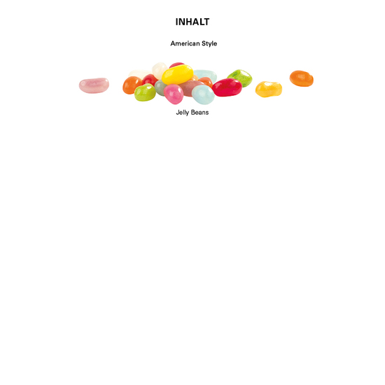 Minitüte, 10 g, Folie mit ca. 50% Papieranteil, weiß, Jelly Beans