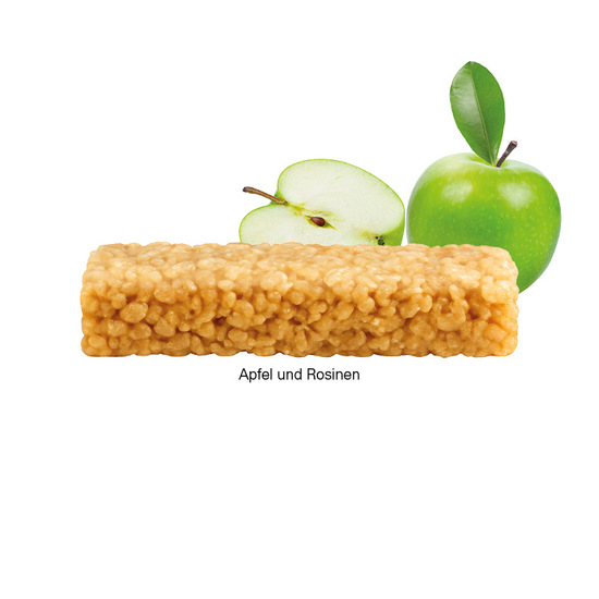 Müsliriegel Multikorn Apfel, Papierfolie weiß