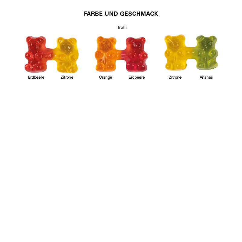 Trolli Team Gummibärchen Premium, Folie transparent