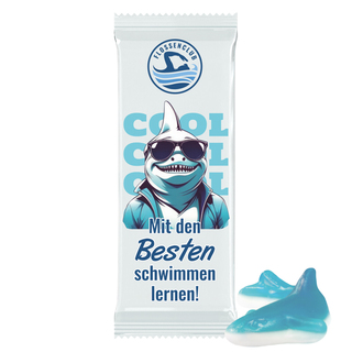 Trolli Fruchtgummi "Hai", Folie transparent