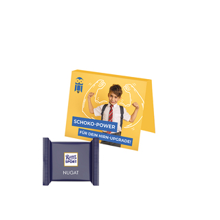 Werbekarte Midi, Ritter SPORT mini Nugat