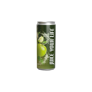 Getränkedose 250ml Apfelschorle, Klebeetikett weiß