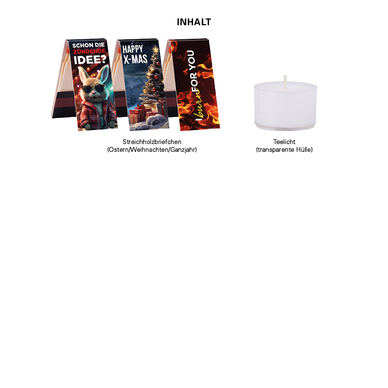 Geschenkbox Mini Tanne, Teelicht