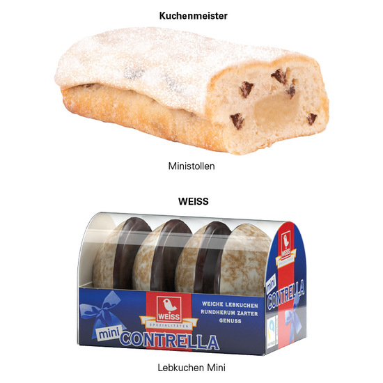 3D-Präsent LKW, WEISS 4er Lebkuchen Mini