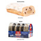 3D-Präsent Bus, Weiss 4er Lebkuchen Mini